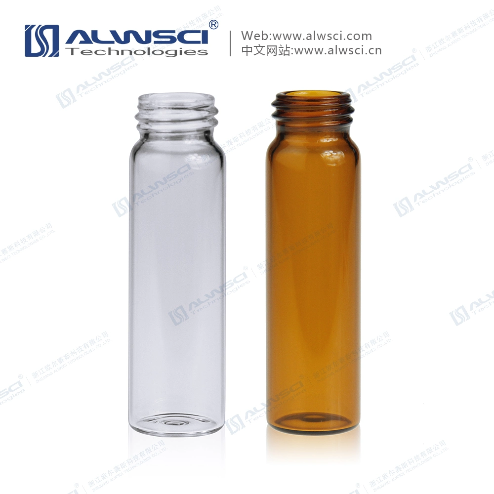 Autosampler Chromatography 8ml Clear Glass Sample Vial 15-425 Screw Thread for Lab Use