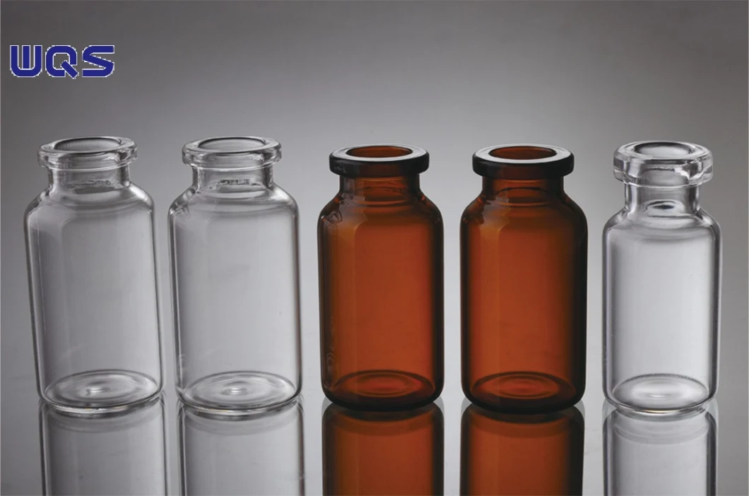 Clear Medicine Glass Packaging Vial for Pharmaceutical Storage