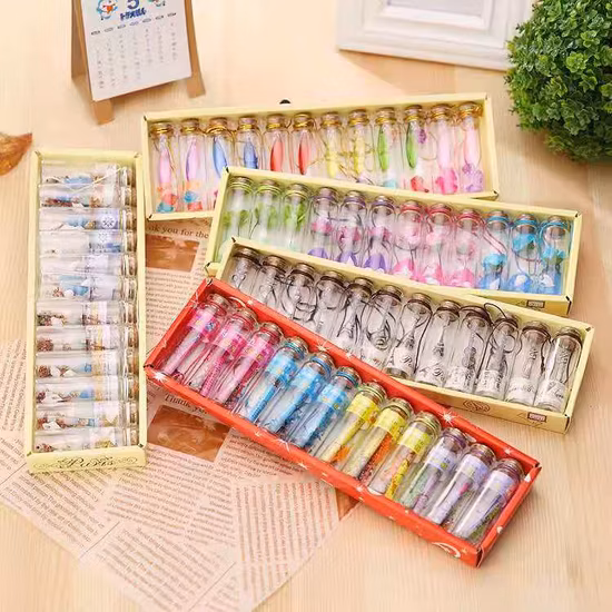 코르크와 함께 보관할 수 있는 고품질 빈 원형 ​​유리병