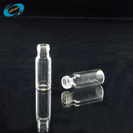 PP 및 격벽으로 제작된 나사 캡이 있는 HPLC용 2ml 실험실 투명 유리 자동 시료 주입기 바이알 9-425