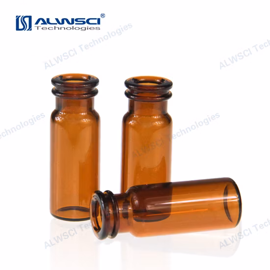 Alwsci 인증 2ml 유리 울트라 클린 HPLC 바이알 ND11 스냅 넥 바이알