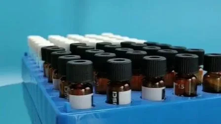 크로마토그래피용 패치가 포함된 Alwsci 2ml 1.8ml 1.5ml 8-425 투명 유리 나사식 바이알